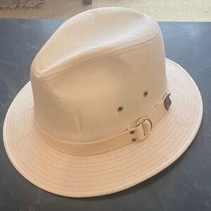 Classic Dorfman Pacific Cream Coloured Safari Hat. XL.